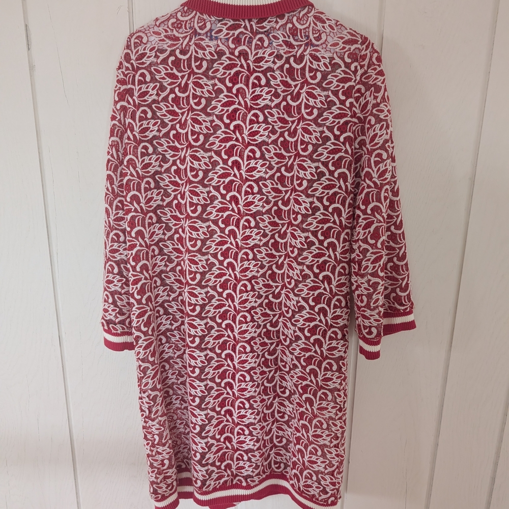 Ermanno Scervino Red and White Knitwear